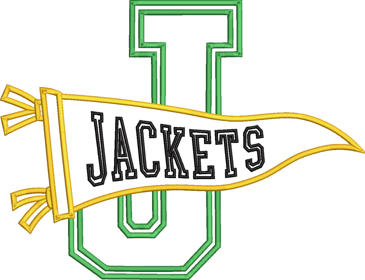 Jackets Varsity Letter Pennant