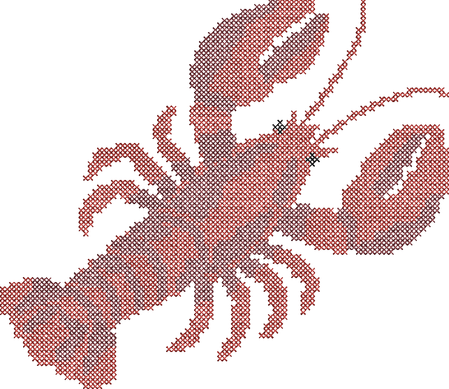 Cross Stitch Lobster