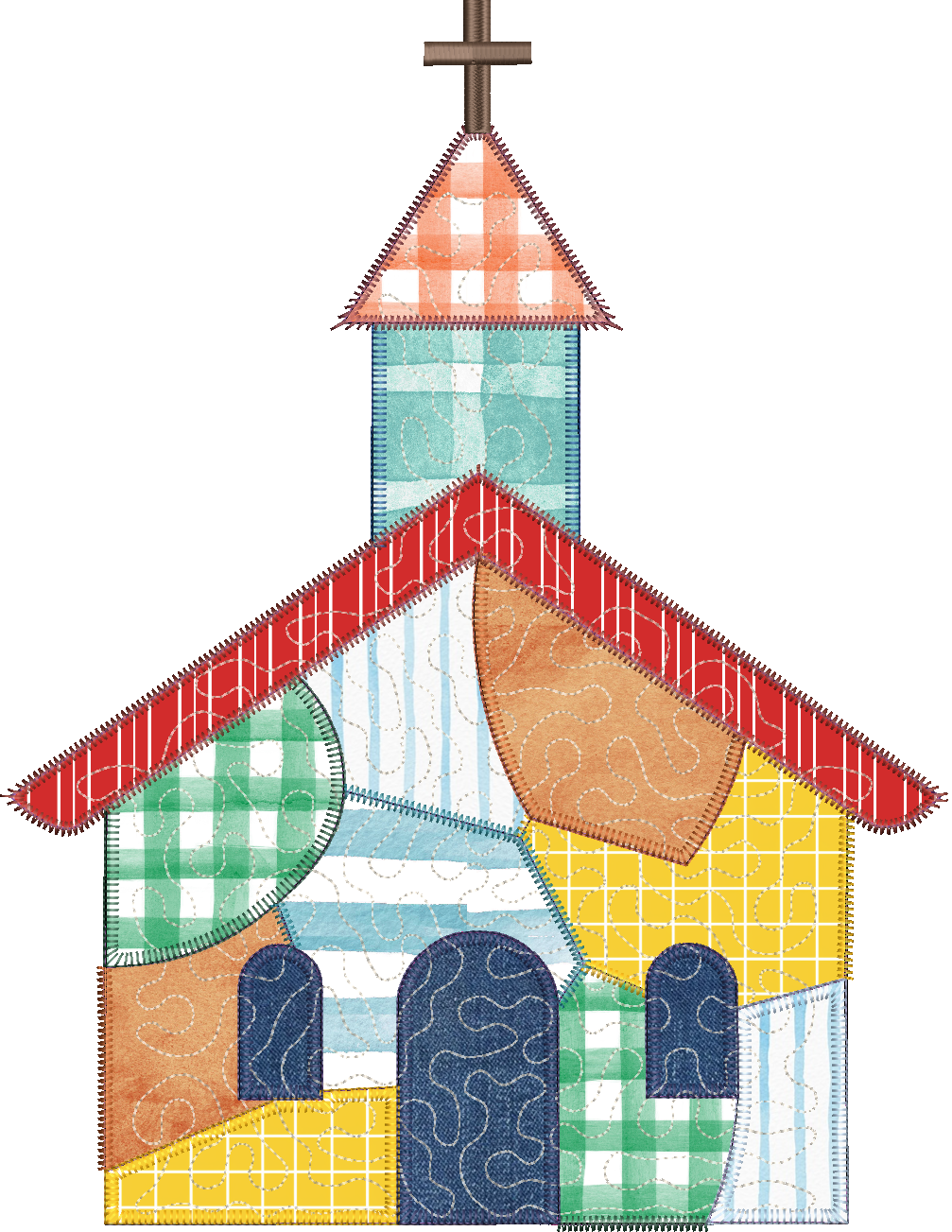 Quilted Patchwork Little Chapel