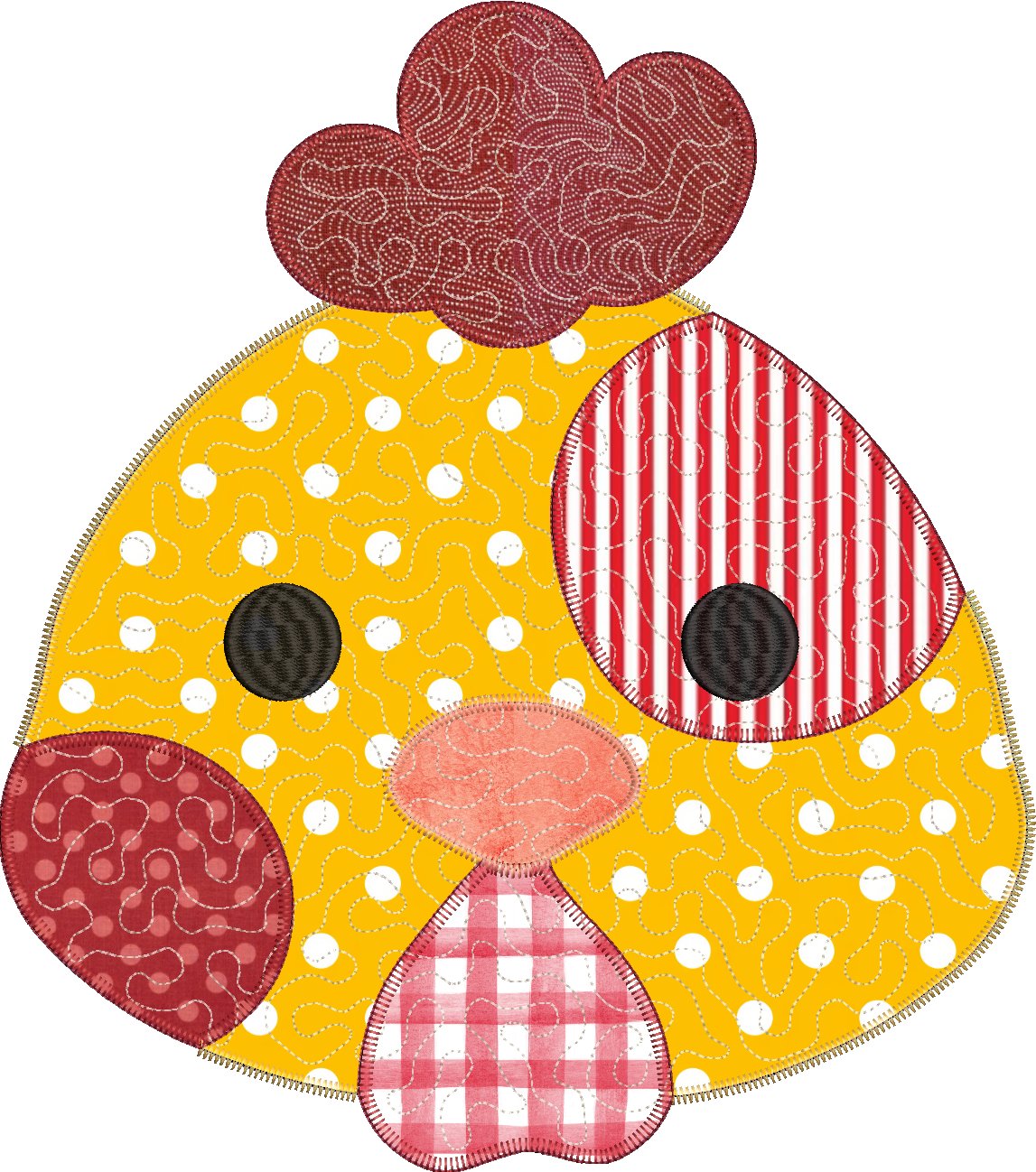 Quilted Patchwork Chicken