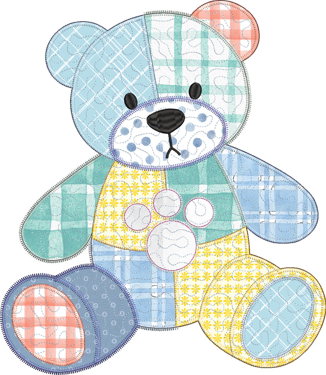 Quilted Teddy Bear