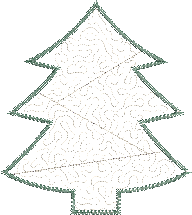 Quilted Patchwork Christmas Tree Applique Design – A Gray Stitch and Design