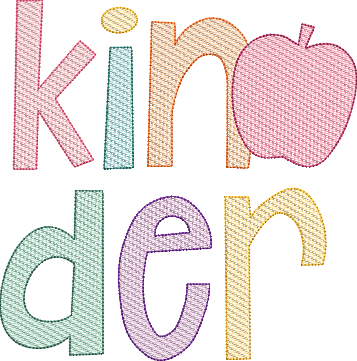 Sketch Fill Quirky Kinder Design