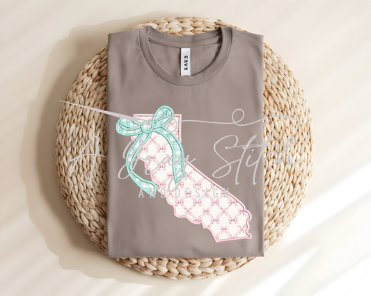 Satin Stitch Coquette State of California