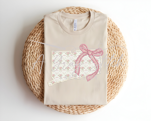 Satin Stitch Coquette State of Connecticut