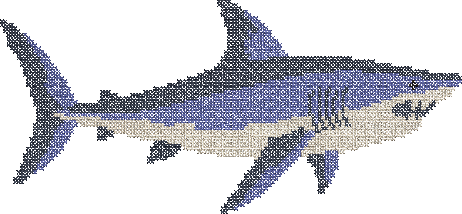Cross Stitch Shark