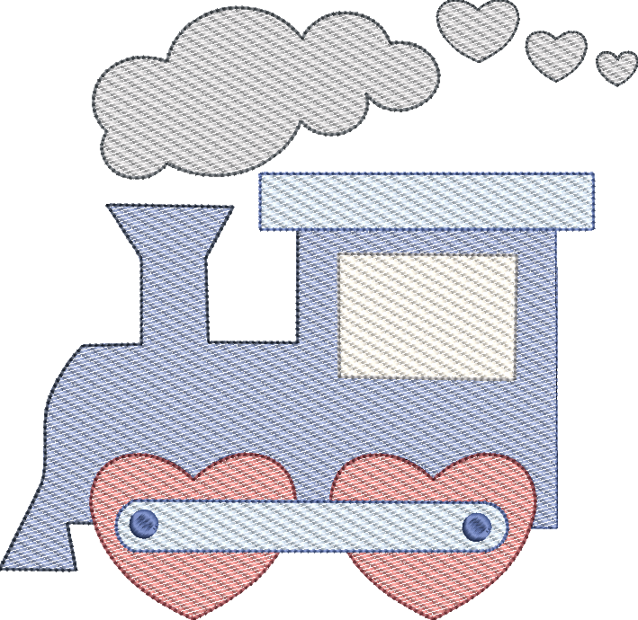 Sketch Valentine's Train Design