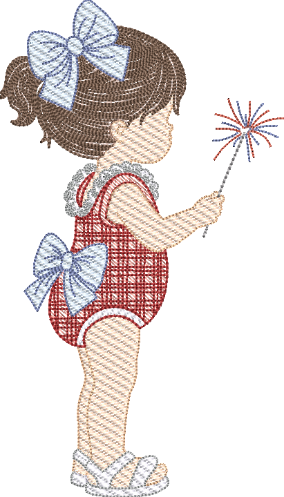 Sketch Sparkler Girl