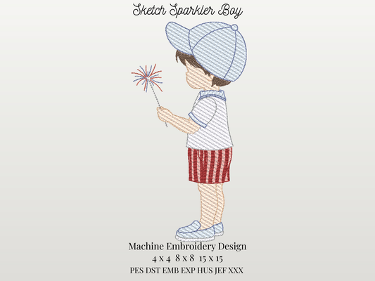 Sketch Sparkler Boy