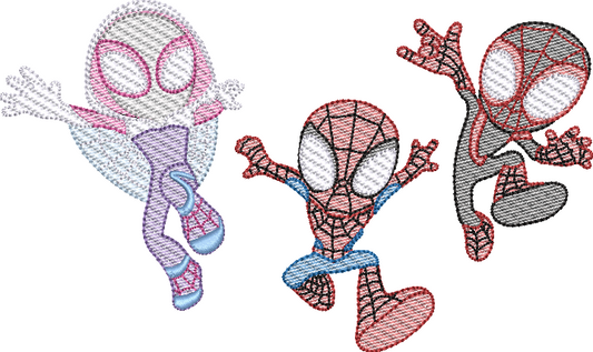 Spidey and Friends Sketch Design