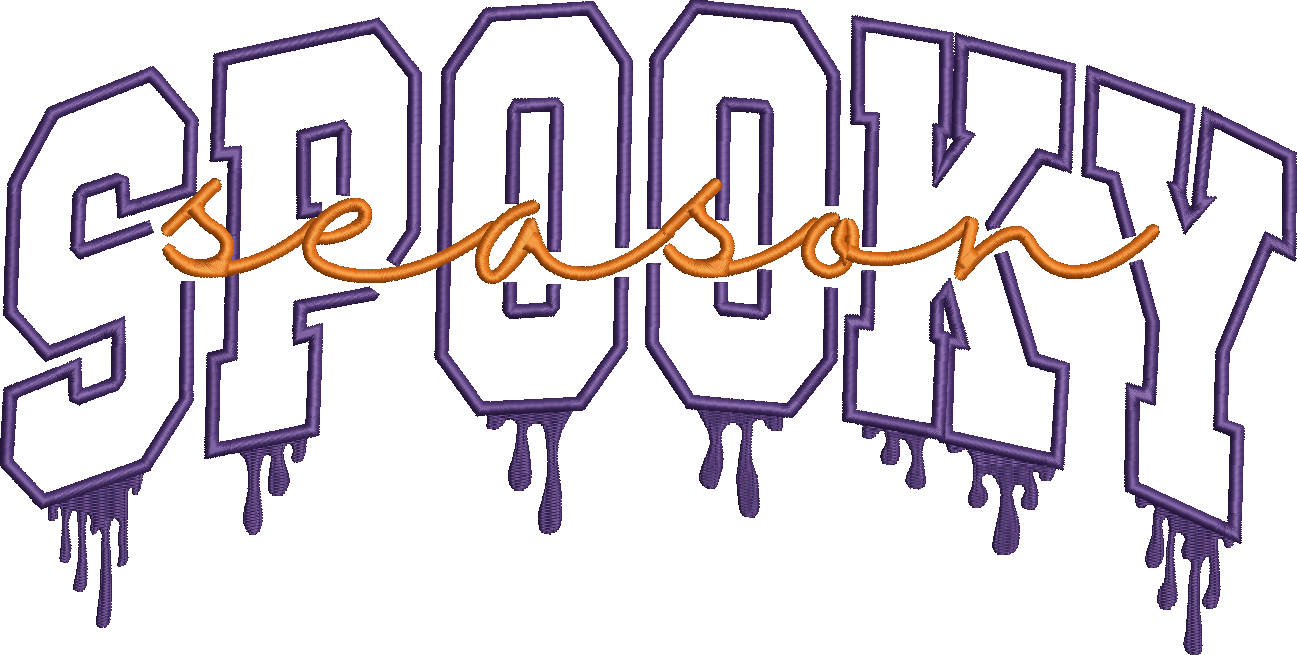 Spooky Season Satin Stitch