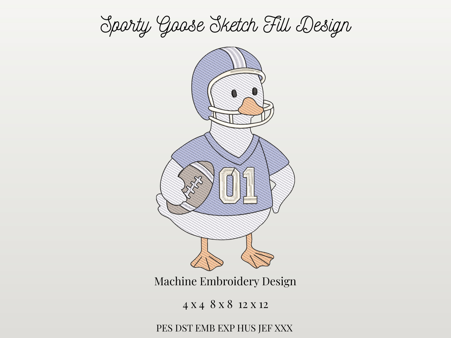 Sporty Goose Football Player