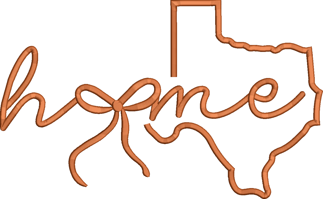 Texas Home 3D Puff and Satin