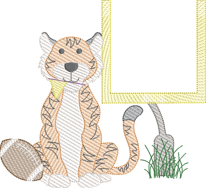 Sketch Game Day Tiger Boy