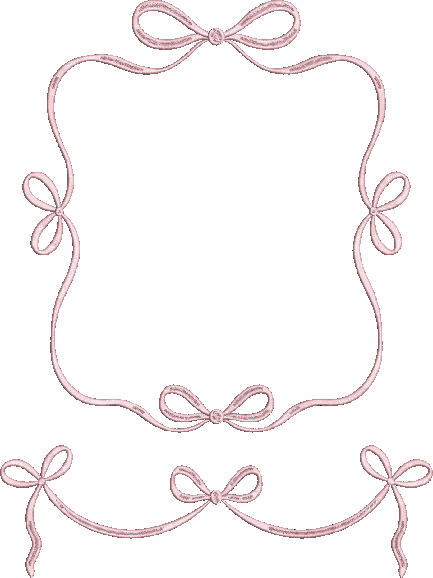Whimsy Satin Ribbon Frame and Swag