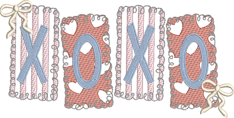 Sketch Fill XOXO Stamps