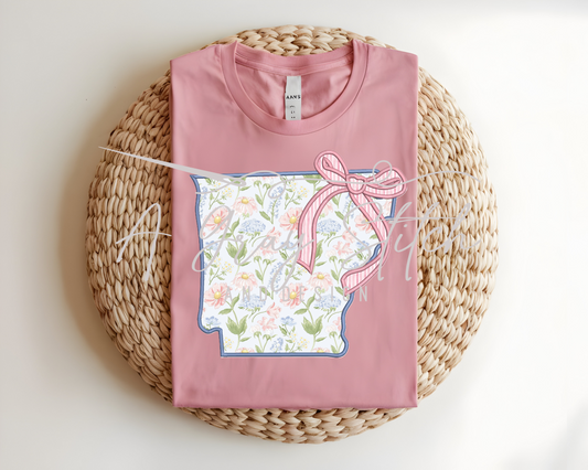 Zig Zag Stitch Coquette State of Arkansas