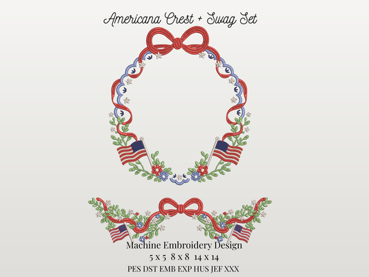 Americana Crest and Swag Set