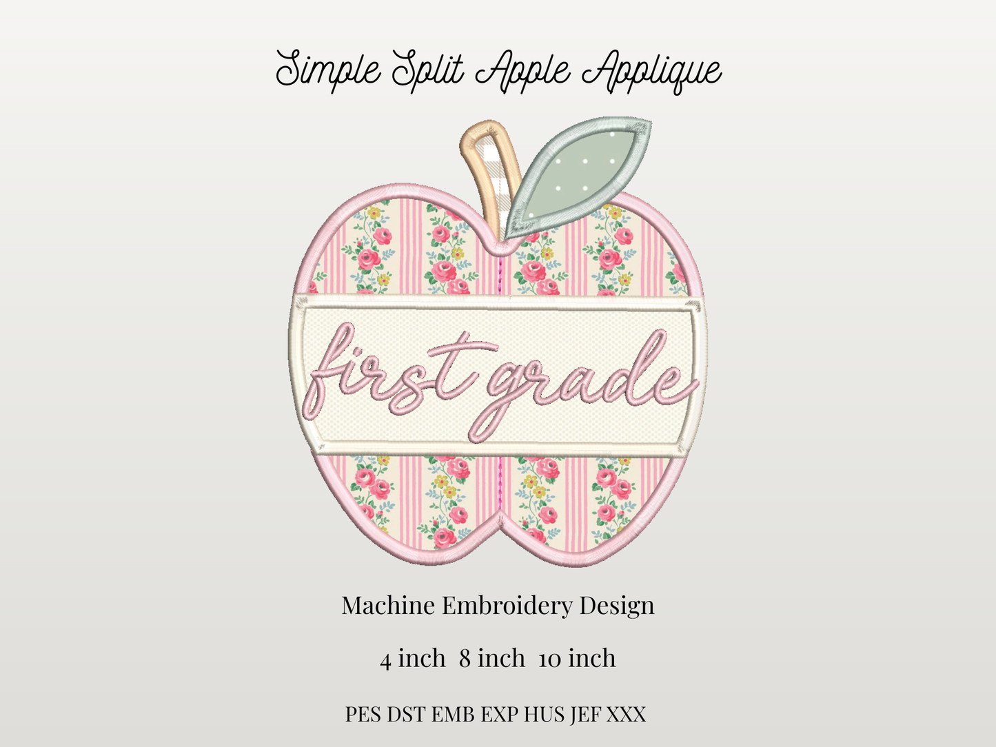 Simple Apple Satin applique