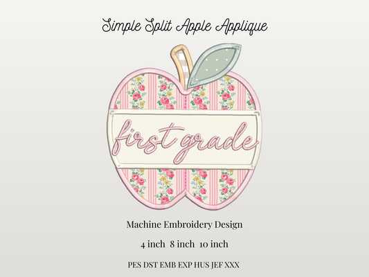 Simple Apple Satin applique