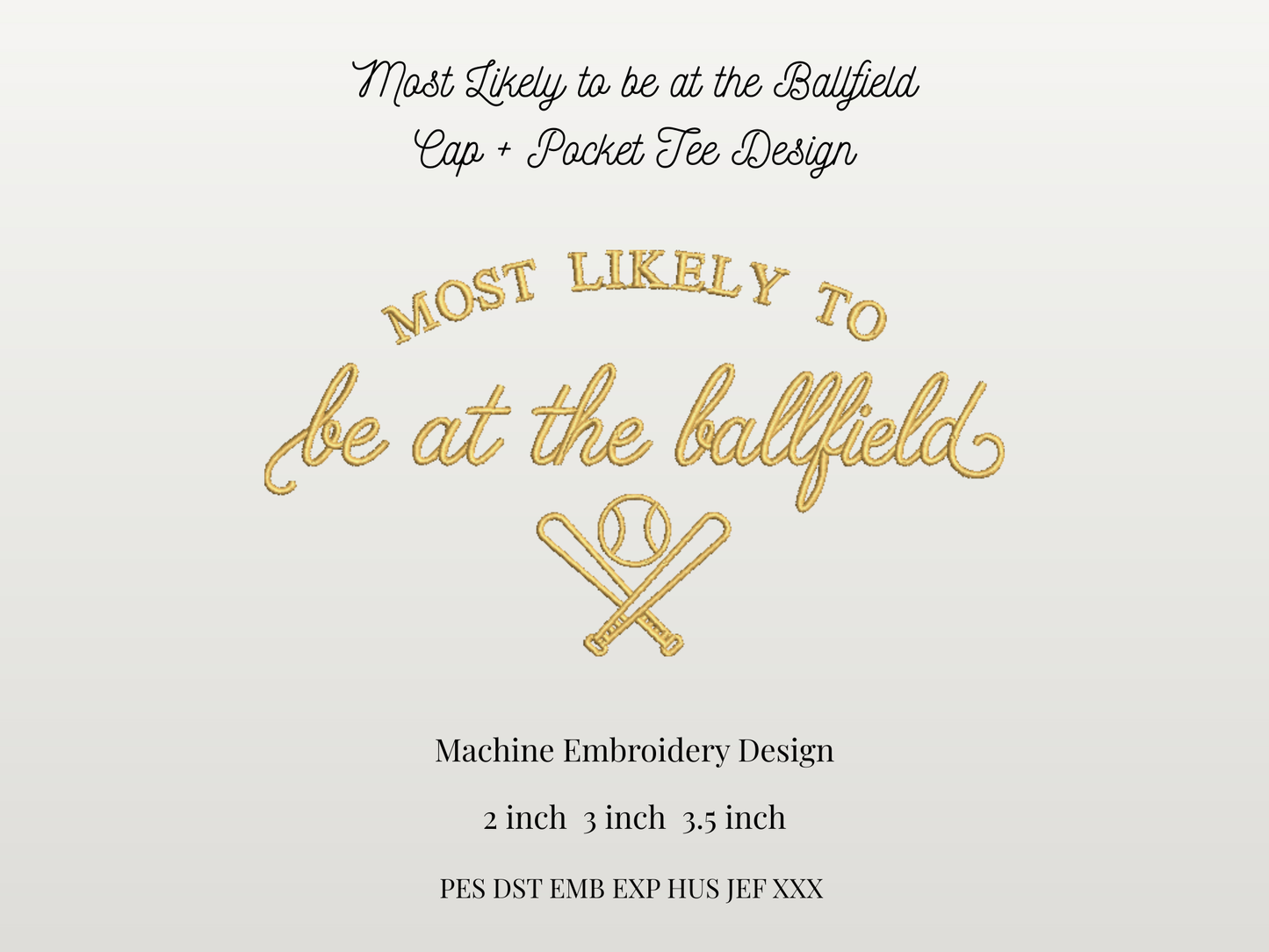 Most Likely to be at the Ballfield