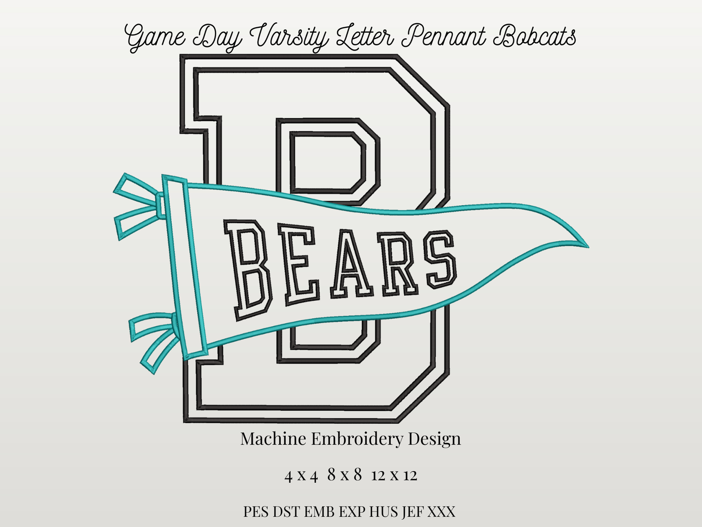 Bears Varsity Letter Pennant