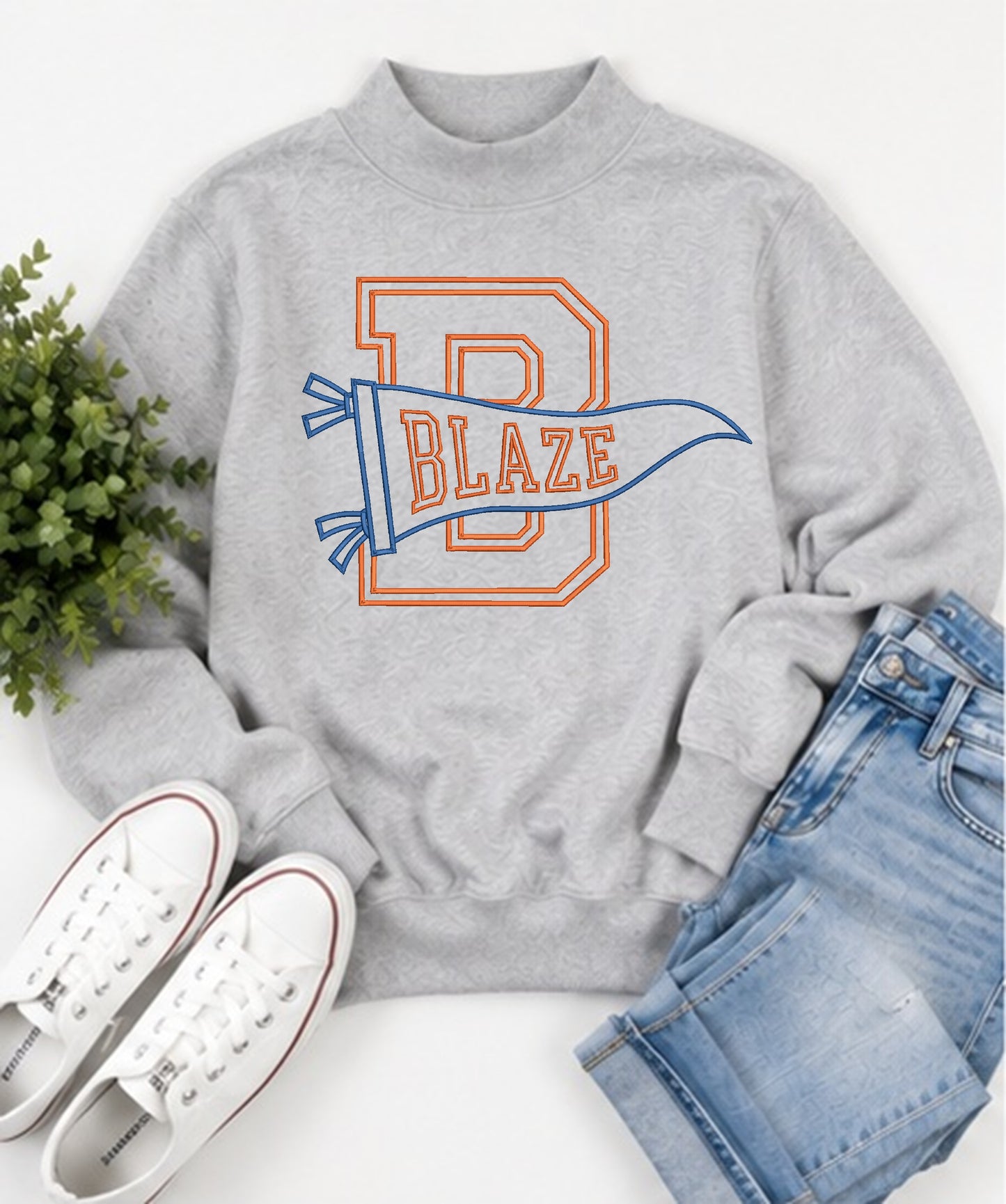 Blaze Varsity Letter Pennant