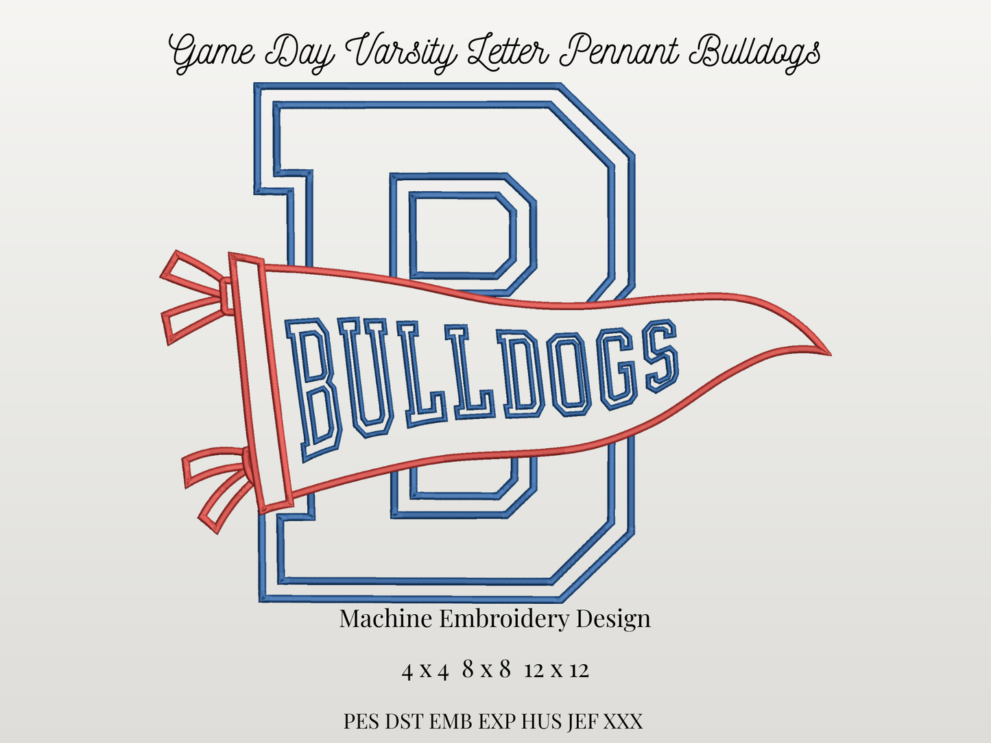 Bulldogs Varsity Letter Pennant