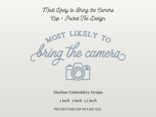 Most Likely to Bring the Camera