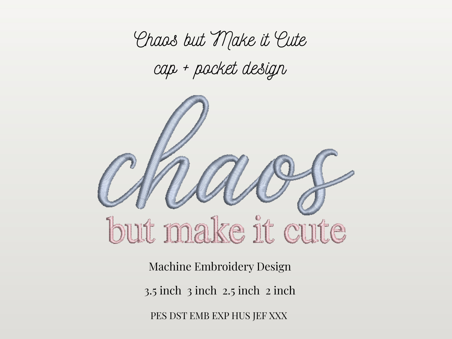 Chaos but Make it Cute