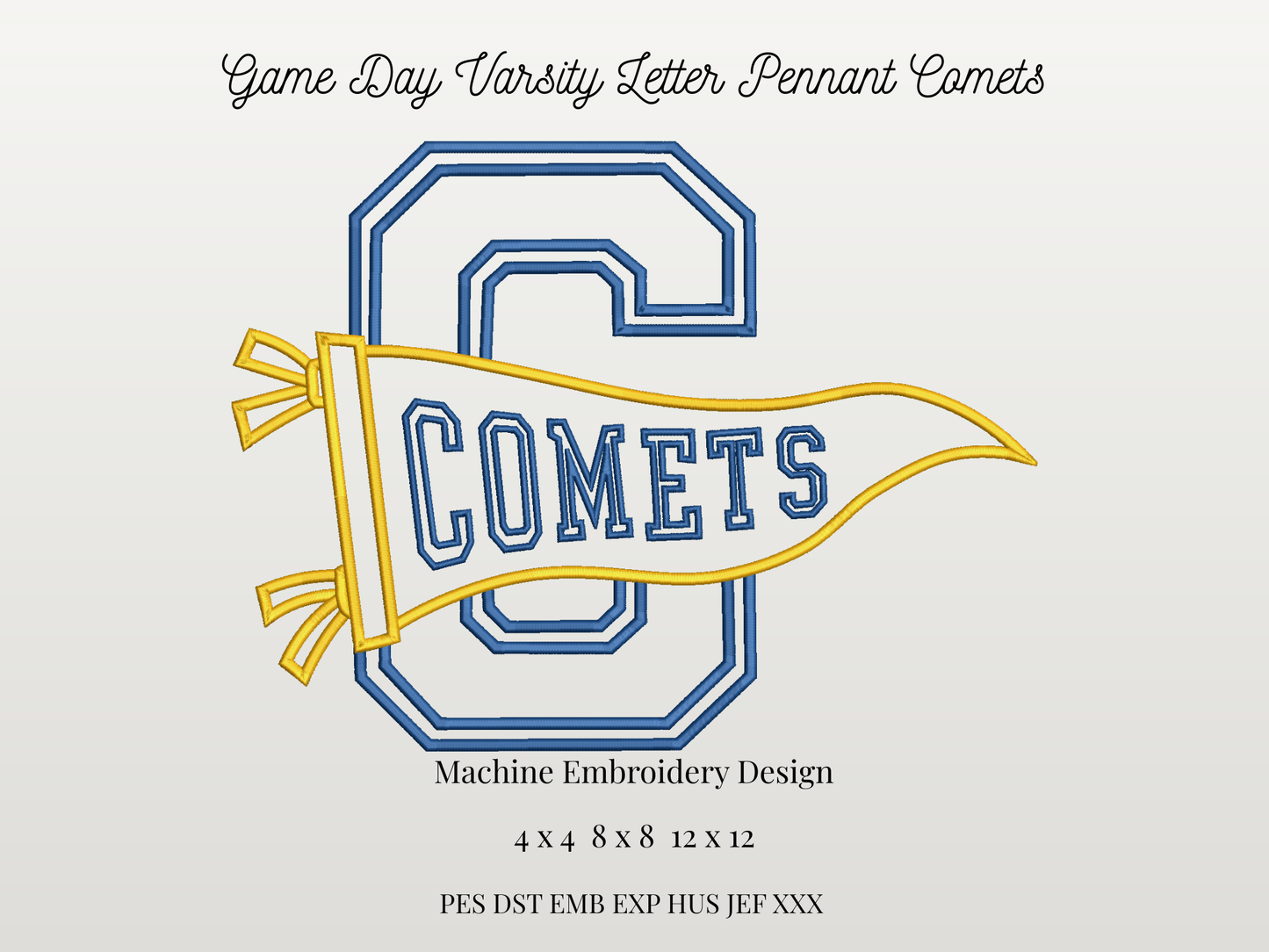 Comets Varsity Letter Pennant