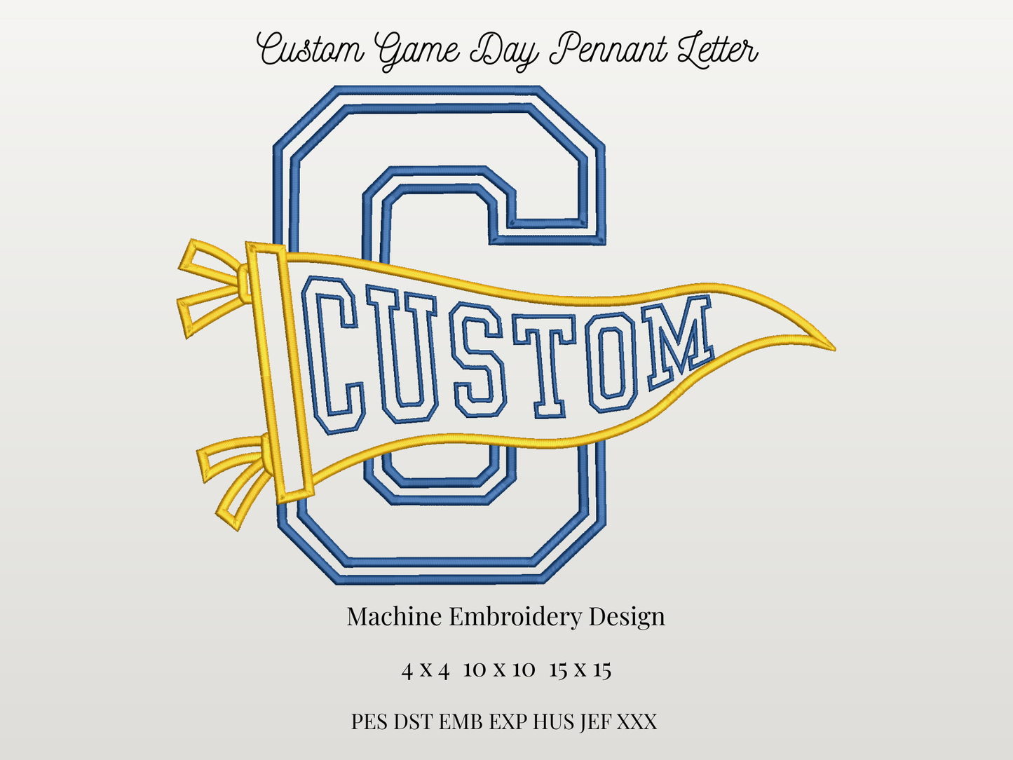Custom Varsity Letter Pennant