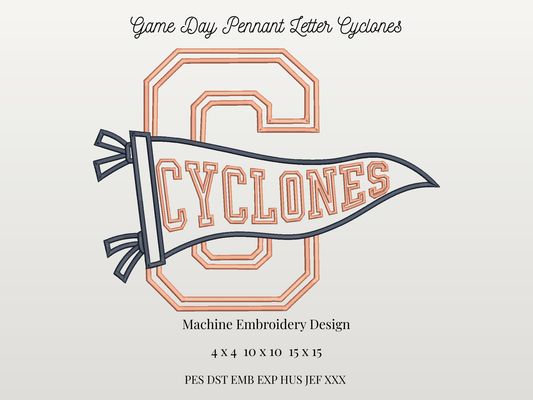 Cyclones Varsity Letter Pennant