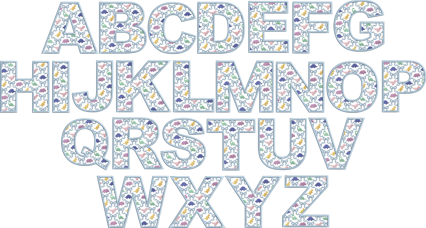 Girly Dino Grandmillenial Font Bow Font