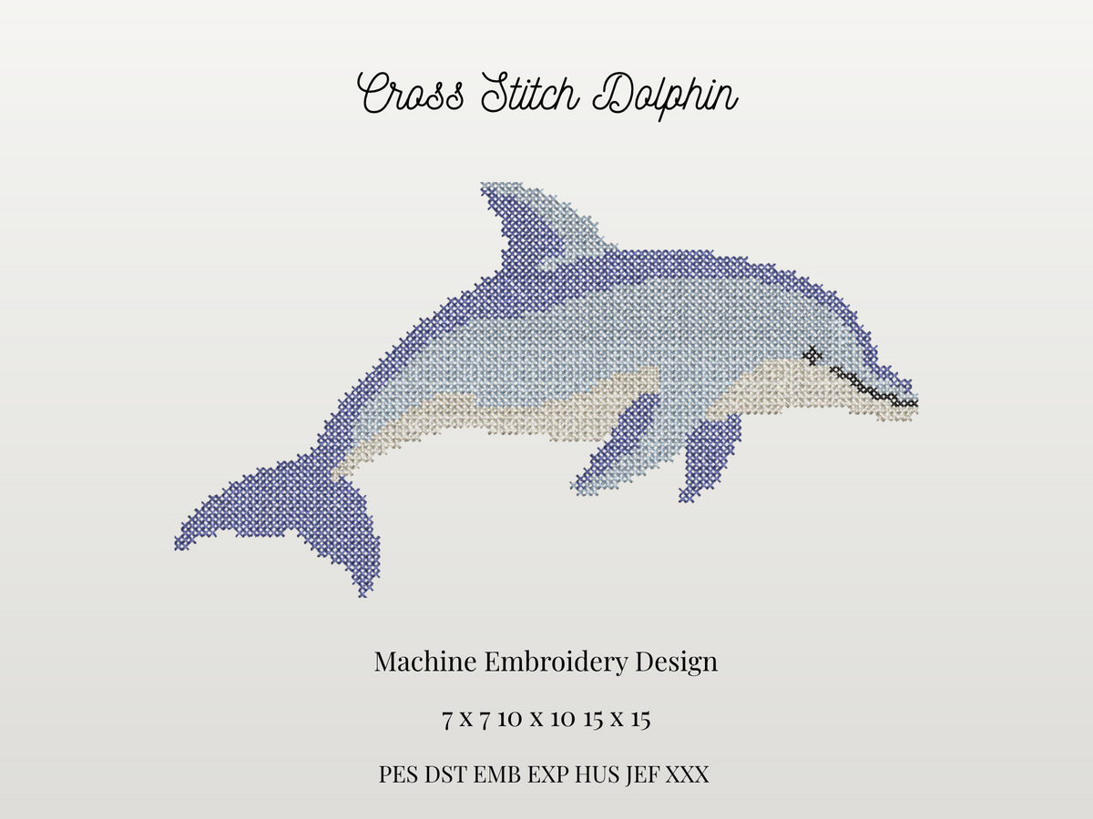 Cross Stitch Dolphin