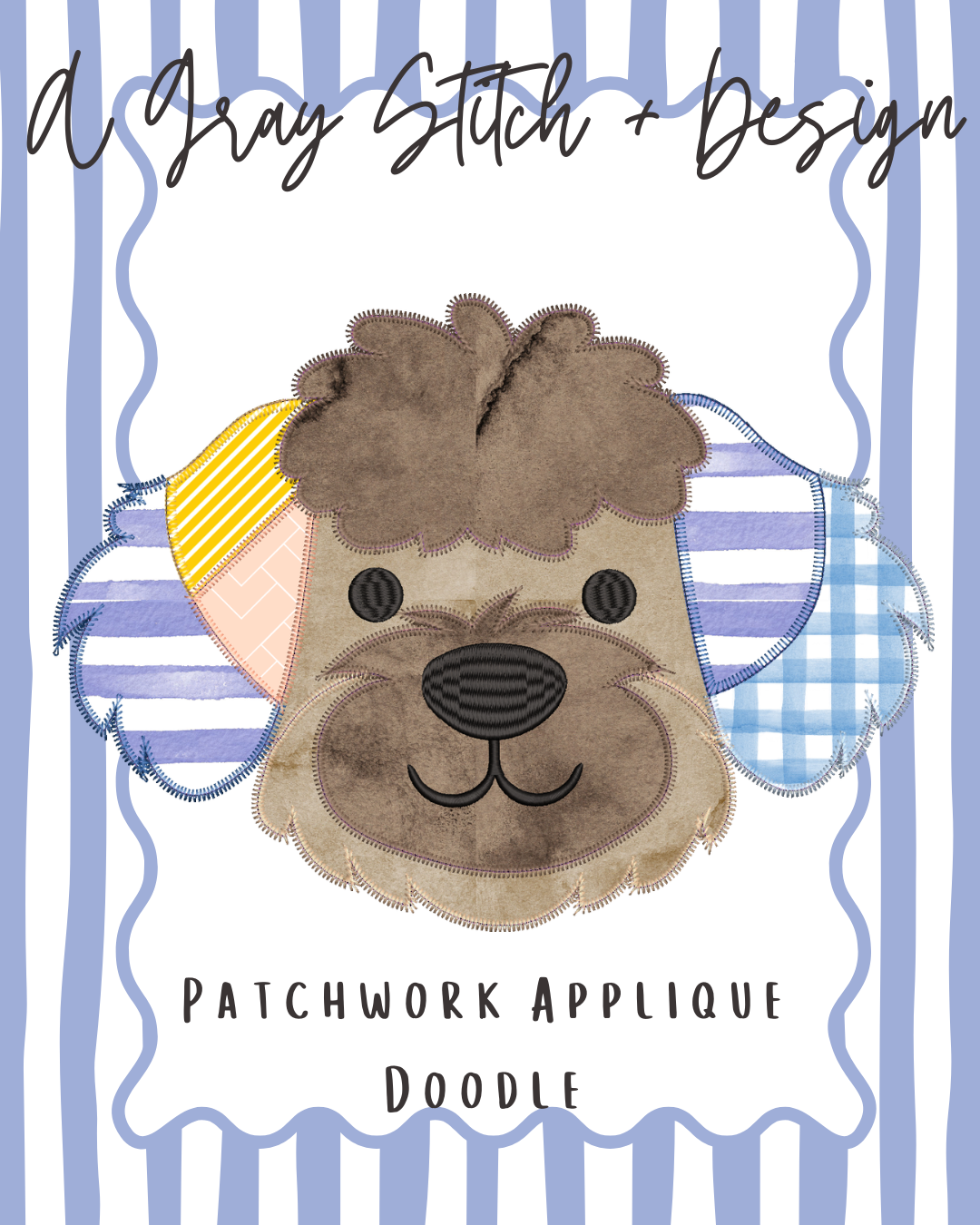 Patchwork Golden Doodle Applique