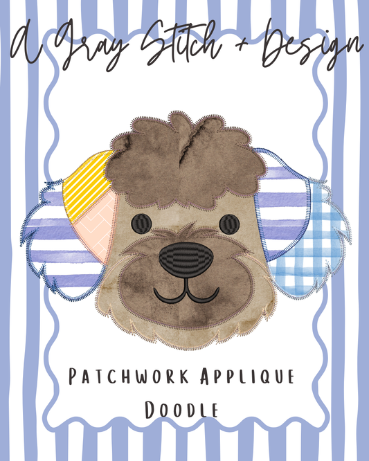 Patchwork Golden Doodle Applique