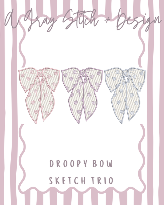 Droopy Sketch Bow Trio