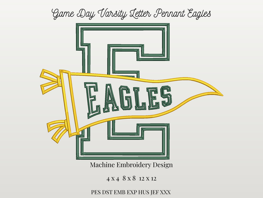 Eagles Varsity Letter Pennant