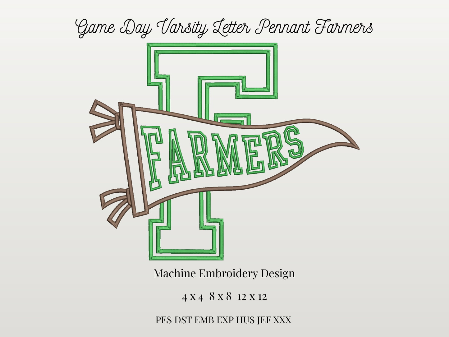 Farmers Varsity Letter Pennant