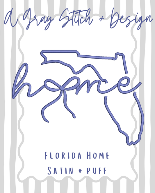 Florida Home 3D Puff and Satin