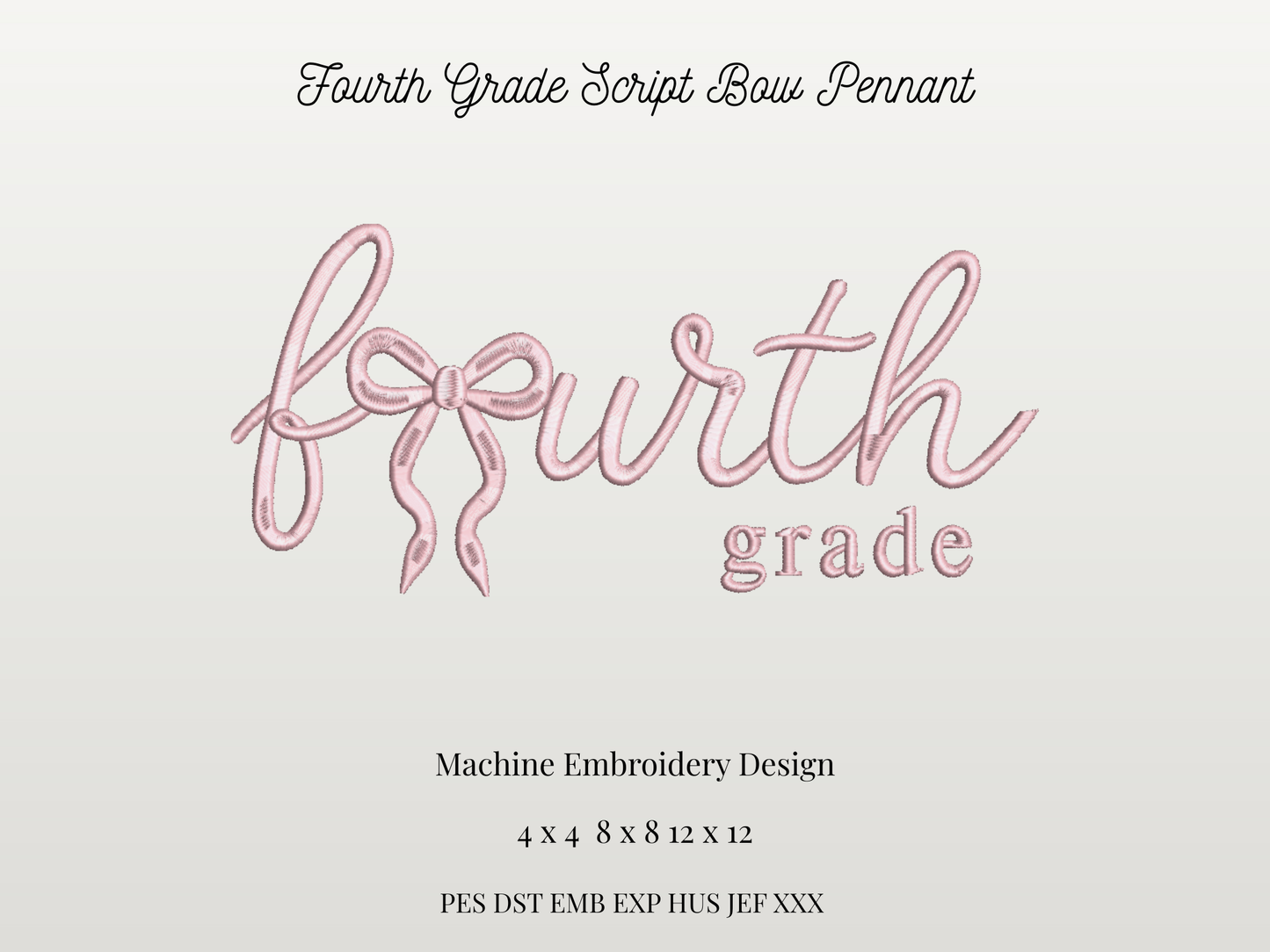 Fourth Grade Script Bow