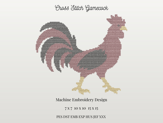 Cross Stitch Gamecock Mascot