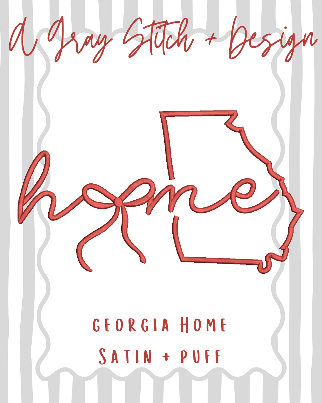 Georgia Home 3D Puff and Satin