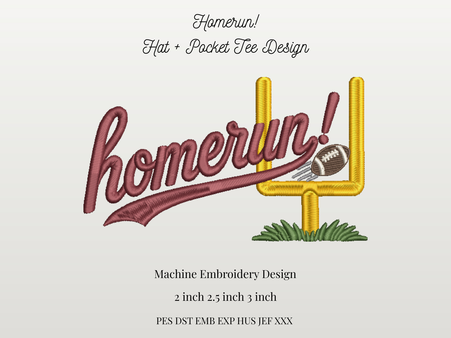 Homerun! Hat + Pocket Tee Design