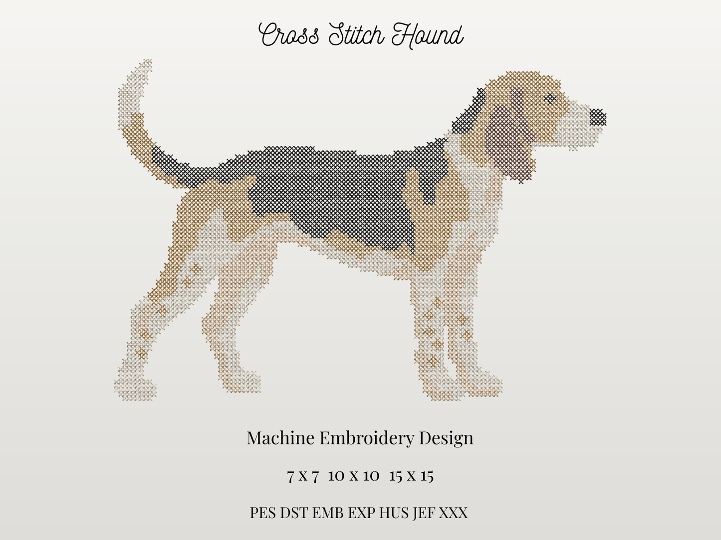 Cross Stitch Hound Mascot