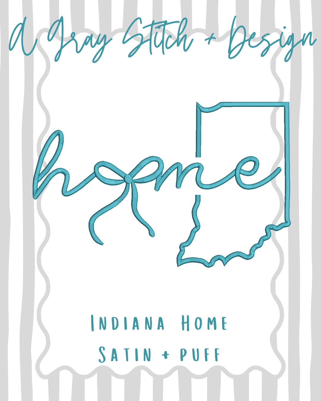 Indiana Home 3D Puff and Satin