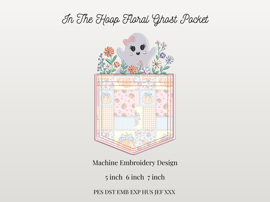 In The Hoop Halloween Floral Ghost