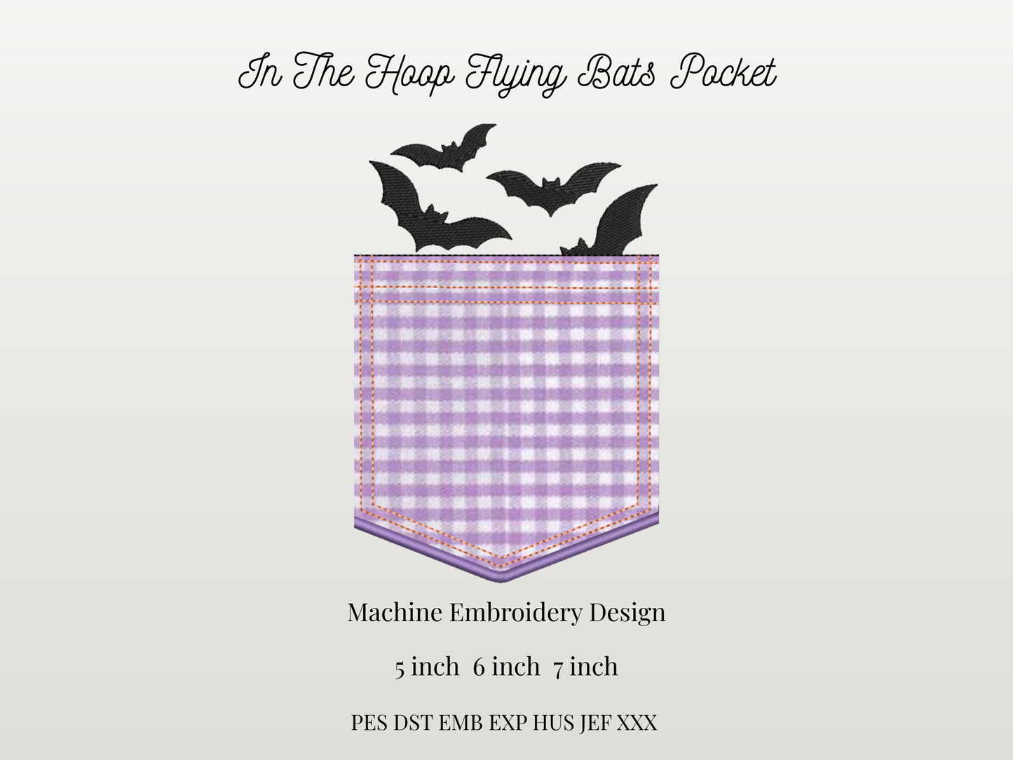 In The Hoop Halloween Flying Bats