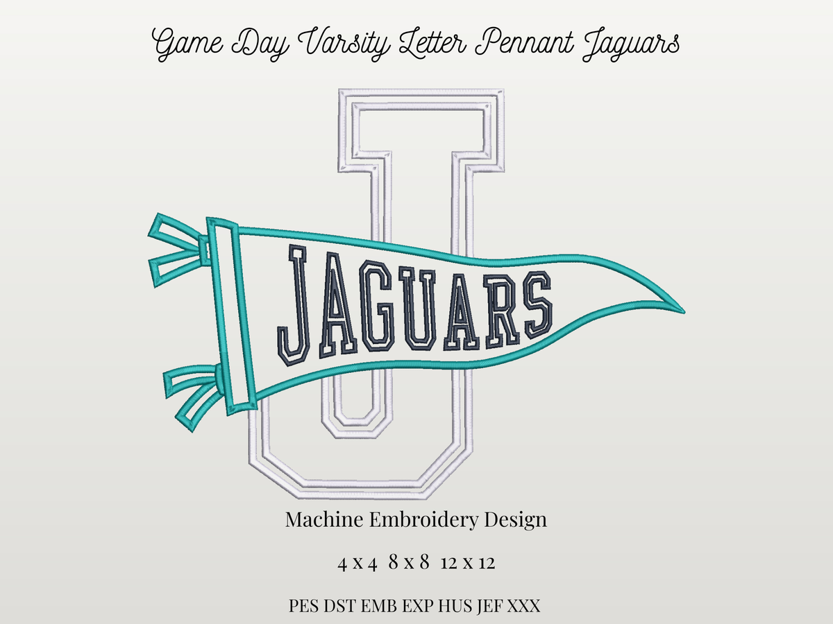 Jaguars Varsity Letter Pennant